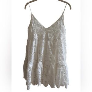 NWT Mustard Sees Mini Dress /Top white lace size M